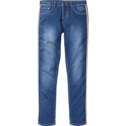 Dżinsy ze stretchem Slim Fit Straight bonprix niebieski "stone used". Jeansy bonprix. Za 79.99 zł.