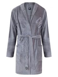 CR7 Szlafrok w kolorze szarym rozmiar: XL. Szare szlafroki CR7, xl, bez wzorów, z bawełny, bez ramiączek, bez kaptura. Za 173.99 zł.