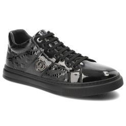 Czarne Sneakersy John Doubare Modne Obuwie Męskie. Czarne buty sportowe casual John Doubare, bez wzorów, z gumy, bez zapięcia. Za 509.00 zł.
