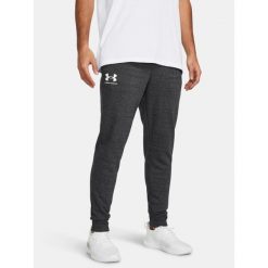 Spodnie męskie Under Armour Rival Terry Jogger. Szare joggery i bojówki Under Armour, m, bez wzorów, sportowe. Za 180.00 zł.