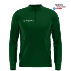Bluza sportowa Givova Maglia - stojący kołnierz, 1/2 zamek, XL, zielona. Zielone bluzy bez kaptura Givova, xl, bez wzorów, z polaru, bez kaptura. Za 74.19 zł.
