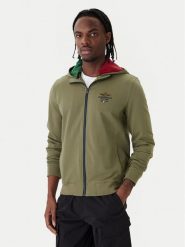 Aeronautica Militare Bluza 261FE2097UF00674 Zielony Regular Fit. Zielone bluzy Aeronautica Militare, m, bez wzorów, z bawełny, bez kaptura. Za 719.99 zł.