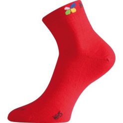 Skarpety merino WHS. Czerwone skarpety LASTING, bez wzorów, z elastanu. Za 50.00 zł.