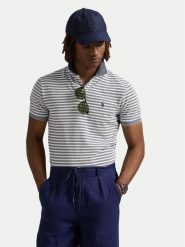 Polo Ralph Lauren Polo 710974596001 Niebieski Custom Slim Fit. Niebieskie koszulki polo Polo Ralph Lauren, m, bez wzorów, z bawełny, bez kołnierzyka, bez ramiączek. Za 619.99 zł.