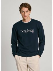 Pepe Jeans Bluza "Sean" w kolorze granatowym rozmiar: S. Niebieskie bluzy Pepe Jeans, s, bez wzorów, z bawełny, bez kaptura. Za 212.45 zł.