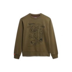 Bluza Superdry. Zielone bluzy Superdry, m, bez wzorów, bez kaptura. Za 321.30 zł.