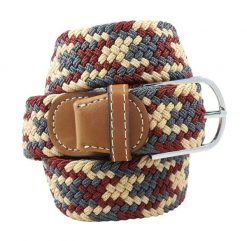Pasek Elastyczny, Szaro-Beżowy Pleciony, do Spodni, Casualowy, Parciany -ALTIES. Brązowe paski Alties, bez wzorów, z elastanu. Za 59.00 zł.