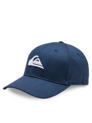 Quiksilver Czapka z daszkiem AQYHA04002 Granatowy. Niebieskie czapki z daszkiem Quiksilver, bez wzorów, z materiału. Za 99.99 zł.