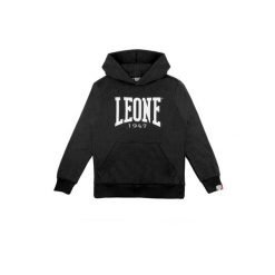 Leone 1947 Basic Winter-Kapuzenpullover zum Überziehen für Kinder. Czarne bluzy LEONE 1947 APPAREL, bez wzorów, z bawełny, bez kaptura. W wyprzedaży za 87.99 zł.