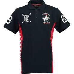 Koszulka polo "Kevian" w kolorze granatowym. Koszulki polo marki Geographical Norway, z nadrukiem, z bawełny, polo, z krótkim rękawem. W wyprzedaży za 117.95 zł.