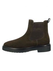 GANT Footwear Skórzane sztyblety "Boggar" w kolorze brązowym rozmiar: 43. Brązowe sztyblety GANT Footwear, bez wzorów, bez obcasa, bez zapięcia. Za 275.40 zł.