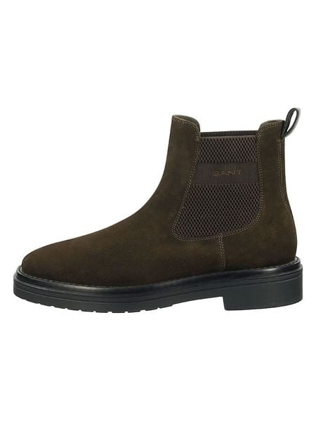 GANT Footwear Skórzane sztyblety "Boggar" w kolorze brązowym rozmiar: 43. Brązowe sztyblety GANT Footwear, bez wzorów, bez obcasa, bez zapięcia. Za 288.52 zł.