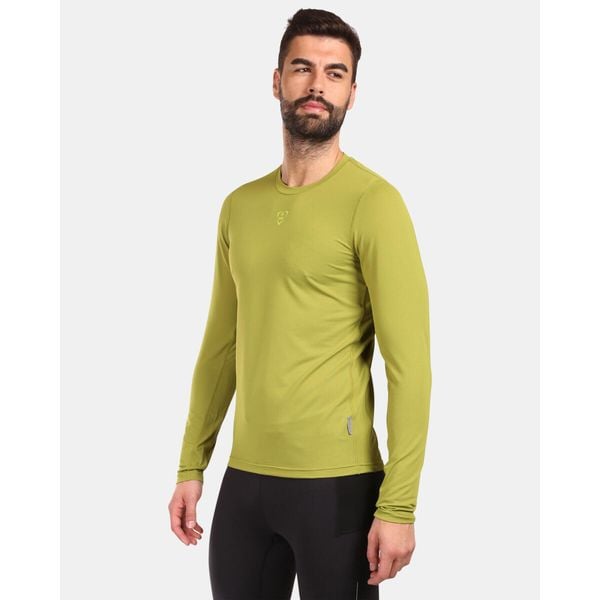 Męska koszulka z długim rękawem Kilpi SPOLETO-M. Zielone bluzki z długim rękawem Kilpi, m, bez wzorów, bez kołnierzyka, bez ramiączek. Za 138.03 zł.