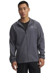 Under Armour Kurtka w kolorze szarym do biegania rozmiar: M. Szare kurtki do biegania Under Armour, m, bez wzorów, bez kaptura. Za 274.10 zł.