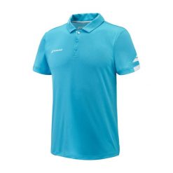 Babolat Play Polo Shirt. Niebieskie koszulki polo sportowe BABOLAT, bez wzorów, bez kołnierzyka, bez ramiączek. Za 129.99 zł.