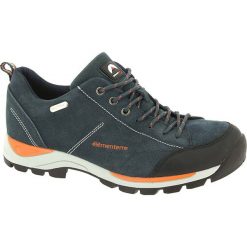 Skórzane buty turystyczne w kolorze granatowym. Buty trekkingowe marki Elementerre. W wyprzedaży za 171.95 zł.