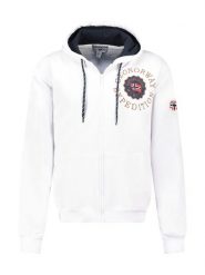 Geographical Norway Bluza "Geganto" w kolorze białym rozmiar: XXL. Białe bluzy Geographical Norway, xxl, bez wzorów, bez kaptura. Za 123.82 zł.