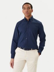 BOSS Koszula Rickert 50553001 Granatowy Regular Fit. Niebieskie koszule Boss, m, bez wzorów, z bawełny, bez kołnierzyka, bez ramiączek. Za 449.99 zł.