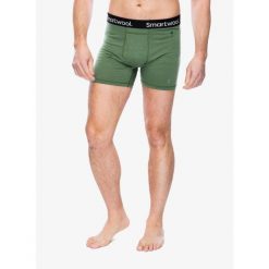 Bokserki termoaktywne męskie Smartwool Merino Boxer Brief Boxed. Zielone bielizna termoaktywna Smartwool, l, bez wzorów, bez ramiączek. Za 189.99 zł.
