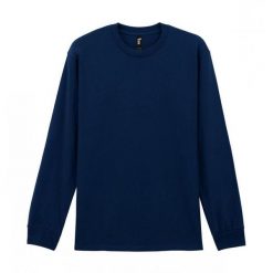 Koszulka Z Długim Rękawem Dla Dorosłych Unisex Hammer. Niebieskie bluzki z długim rękawem GILDAN, xl, bez wzorów, bez kołnierzyka, bez ramiączek. Za 93.99 zł.