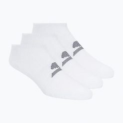 Skarpety męskie SKECHERS Microfiber Non Terry No Show 3. Białe skarpety Skechers, bez wzorów, z elastanu. Za 29.99 zł.