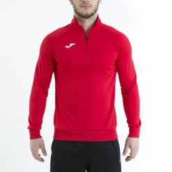 Bluza piłkarska męska Joma Faraon. Czerwone bluzy Joma, m, bez wzorów, z poliesteru, bez kaptura. W wyprzedaży za 99.00 zł.