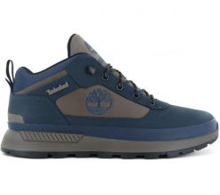Męskie - Timberland Field Trekker Mid Lace - TB0A6DKN-W06 - Niebieski. Niebieskie odzież kompresyjna Timberland, m, bez wzorów, z gumy, outdoorowe. Za 555.65 zł.