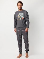 Disney Piżama "Disney" w kolorze szarym rozmiar: M. Szare piżamy Disney, m, bez wzorów, z bawełny, bez ramiączek. Za 165.99 zł.