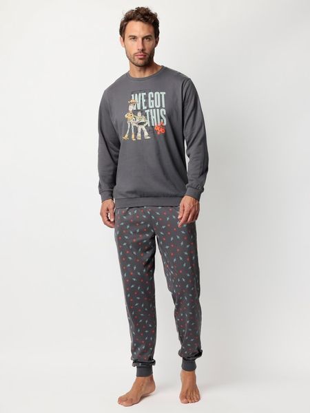 Disney Piżama "Disney" w kolorze szarym rozmiar: M. Szare piżamy Disney, m, bez wzorów, z bawełny, bez ramiączek. Za 165.99 zł.