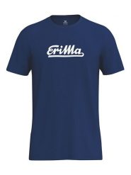 Erima Koszulka "Retro" w kolorze granatowym rozmiar: XL. Niebieskie bezrękawniki Erima, xl, bez wzorów, z bawełny, bez kołnierzyka, bez ramiączek. Za 67.95 zł.