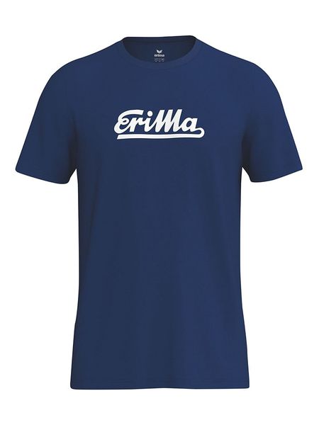 Erima Koszulka "Retro" w kolorze granatowym rozmiar: XL. Niebieskie bezrękawniki Erima, xl, bez wzorów, z bawełny, bez kołnierzyka, bez ramiączek. Za 67.95 zł.