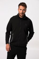Męska Rozpinana bluza dresowa FLEXNAMIC® fitness stójka. Czarne bluzy z kapturem JAY-PI, l, bez wzorów, z bawełny, z kapturem. Za 279.99 zł.