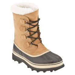 Buty trekkingowe męskie Sorel Caribou. Brązowe buty trekkingowe Sorel, na zimę, bez wzorów, z gumy, bez zapięcia, trekkingowe. Za 748.00 zł.