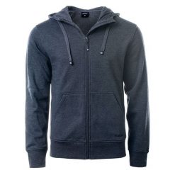 Bluza męska z kapturem Hi-Tec Silian II - ciemnoszara, Rozmiar L. Szare bluzy Hi-tec, l, bez wzorów, z polaru, z kapturem. Za 104.99 zł.