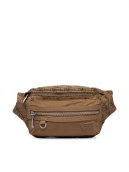 Guess Nerka HMBENP P6156 Beżowy. Brązowe saszetki i nerki Guess, z aplikacjami, z materiału. Za 369.99 zł.