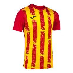 Jersey Joma Inter III. Czerwone t-shirty sportowe Joma, bez wzorów, z jersey, bez ramiączek, do piłki nożnej. W wyprzedaży za 126.35 zł.
