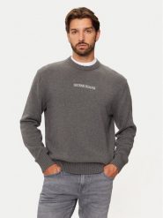 Guess Jeans Sweter M4BR31 Z3HM1 Szary Regular Fit. Szare swetry rozpinane Guess Jeans, m, z aplikacjami, z bawełny, bez kołnierzyka, bez ramiączek. Za 639.99 zł.