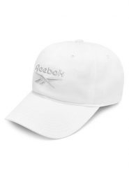 Reebok Czapka z daszkiem RBH1200-AW24 Biały. Białe czapki z daszkiem Reebok, bez wzorów, z bawełny. Za 69.99 zł.