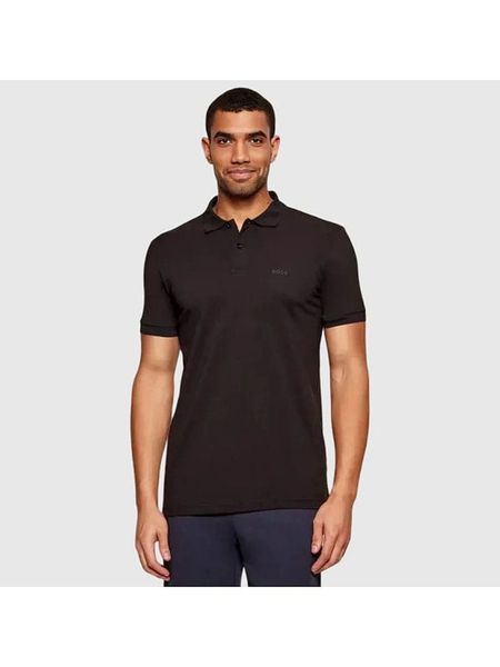 Hugo Boss Fashion Koszulka polo w kolorze czarnym rozmiar: L. Czarne koszulki polo Hugo Boss Fashion, l, bez wzorów, z bawełny, bez kołnierzyka, bez ramiączek. Za 254.14 zł.