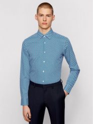 Boss Koszula Jango 50451566 Niebieski Slim Fit. Niebieskie koszule Boss, m, bez wzorów, z bawełny, bez kołnierzyka, bez ramiączek. Za 289.99 zł.