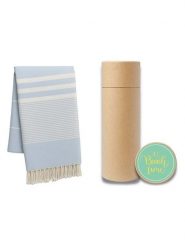 Towel to Go Chusta hammam "Zenk" w kolorze błękitnym - 180 x 100 cm rozmiar: onesize. Niebieskie szaliki Towel to Go, bez wzorów, z bawełny. Za 69.99 zł.