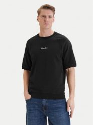 Guess Jeans Bluza M6GQB2 KCPR1 Czarny Oversize. Czarne bluzy Guess Jeans, m, z aplikacjami, z bawełny, bez kaptura. Za 329.99 zł.