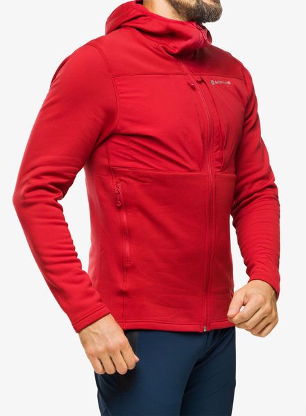 Bluza z kapturem męska Montane Fury XT Hoodie. Czerwone bluzy z kapturem Montane, l, bez wzorów, z materiału, z kapturem. Za 477.39 zł.