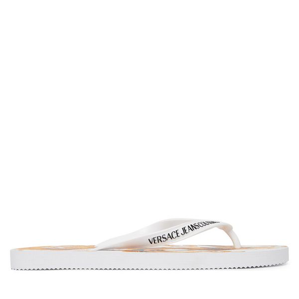 Japonki Versace Jeans Couture. Białe japonki Versace Jeans Couture, bez wzorów, z jeansu. Za 269.99 zł.