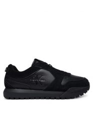 Calvin Klein Sneakersy Toothy Runner Irregular Lines YM0YM01461 Czarny. Czarne buty sportowe casual CALVIN KLEIN, bez wzorów, ze skóry, bez zapięcia. Za 529.99 zł.