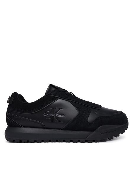 Calvin Klein Sneakersy Toothy Runner Irregular Lines YM0YM01461 Czarny. Czarne buty sportowe casual CALVIN KLEIN, bez wzorów, ze skóry, bez zapięcia. Za 529.99 zł.