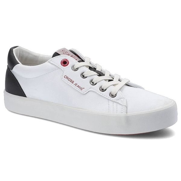 Białe Trampki Cross Jeans Męskie Wygodne Buty. Białe trampki Cross Jeans, m, bez wzorów, przed kostkę, bez zapięcia. Za 109.00 zł.
