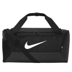 Torba Brasilia Duffle Bag. Czarne torby na ramię Nike, bez wzorów, z materiału, na ramię, bez dodatków. Za 222.99 zł.