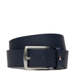 Pasek Męski Tommy Hilfiger. Niebieskie paski Tommy Hilfiger, bez wzorów. Za 109.99 zł.