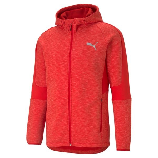 Bluza dresowa męska Puma EVOSTRIPE. Czerwone bluzy z kapturem Puma, m, bez wzorów, z bawełny, z kapturem. Za 286.65 zł.
